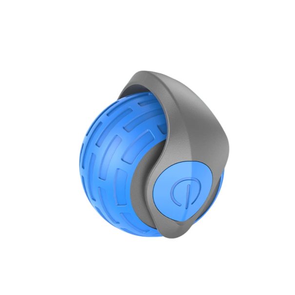 Pelota de carreras eléctrica para gatos Juguete de caza interactivo Velocidad ajustable 12000 RPM Juguete para gatos con carga USB-C azul