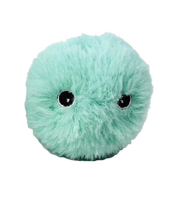 Pelota de peluche para mascotas turquesa