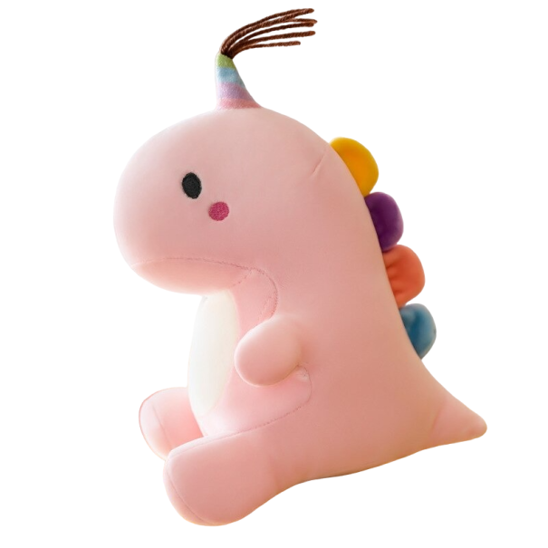 Peluche dinosaurio 22 cm P4009 rosa