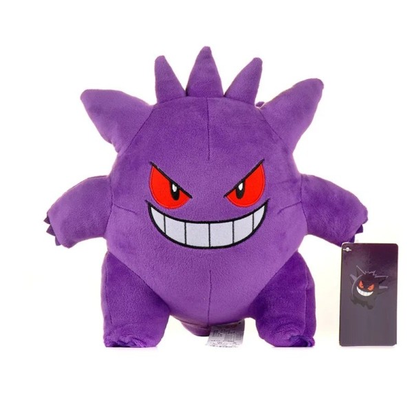 Peluche Gengar de 24 cm, personaje de Pokémon, juguete de peluche suave para niños y coleccionistas, regalo de decoración para fanáticos de los juegos y el anime japoneses. 1