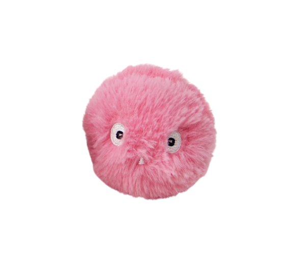 Peluche para gatos, diámetro 50 mm. Pelota blanda que emite sonidos de animales. Juguete sonoro para gatos. Divertido para gatos de todas las edades. rosa
