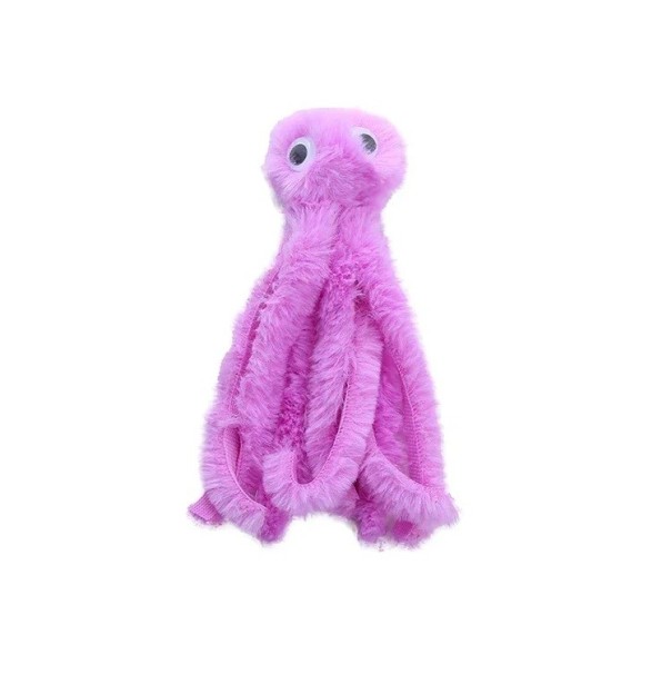 Peluche para gatos Pulpo 19 cm Juguete suave para gatos con tentáculos Ideal para morder, cazar y abrazar Diseño lindo morado