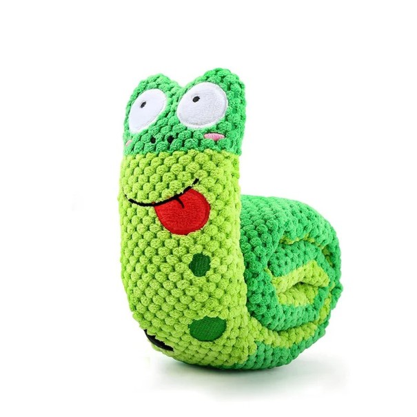 Peluche para perros para apretar y tirar 70 cm Juguete interactivo con orificio para croquetas Juguete de entrenamiento para perros para masticar y divertirse verde