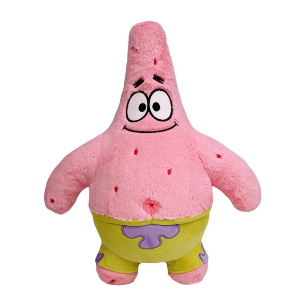 Peluche Patrick 38 cm Personagem de Spongebob Calças Peluche Macio Decoração Presente para Crianças Fãs de Séries Animadas 1
