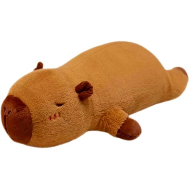 Peluche peludo carpincho tumbado 45 cm Decoración mimosa Almohada Juguete infantil Lindo compañero Regalo original 1