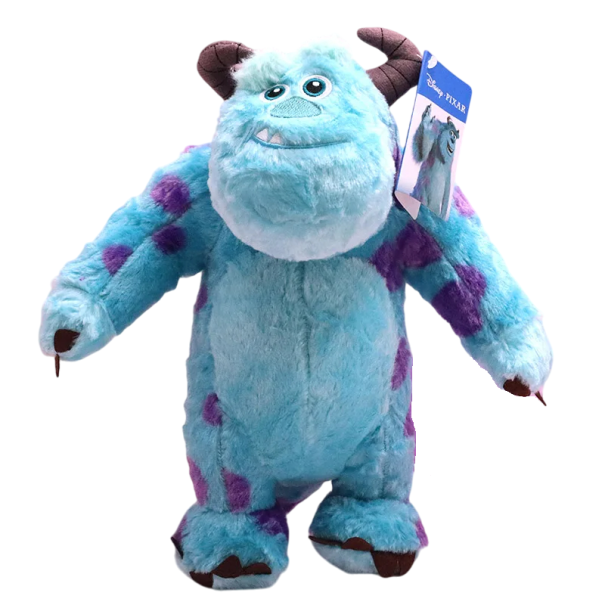 Peluche Sulley Monsters Inc. 23 cm Figura suave y adorable Juguete infantil Decoración Compañero de peluche Regalo original Disney 1