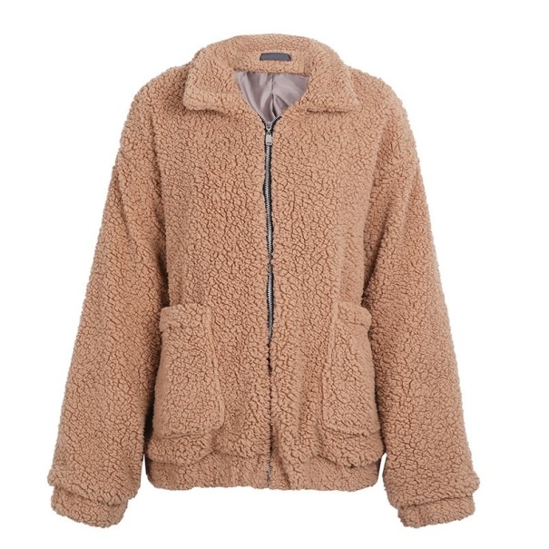 Pelzjacke für Damen J2325 hellbraun M