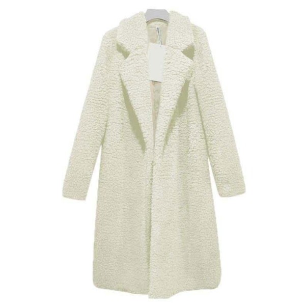 Pelzmantel für Damen P1397 weiß XL
