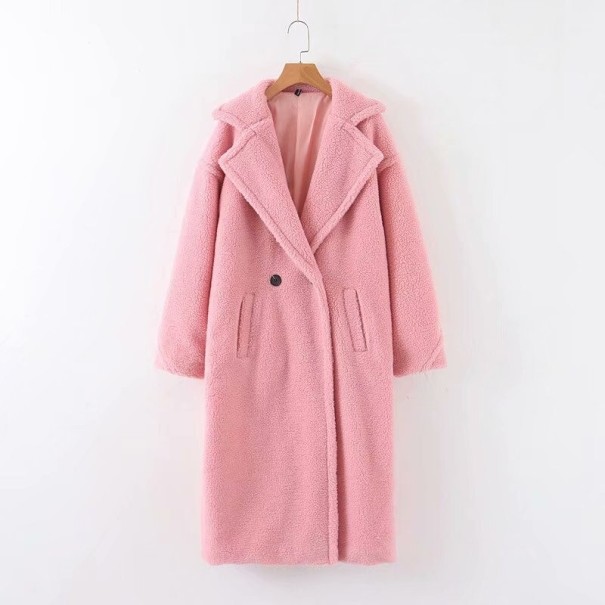 Pelzmantel für Damen rosa M