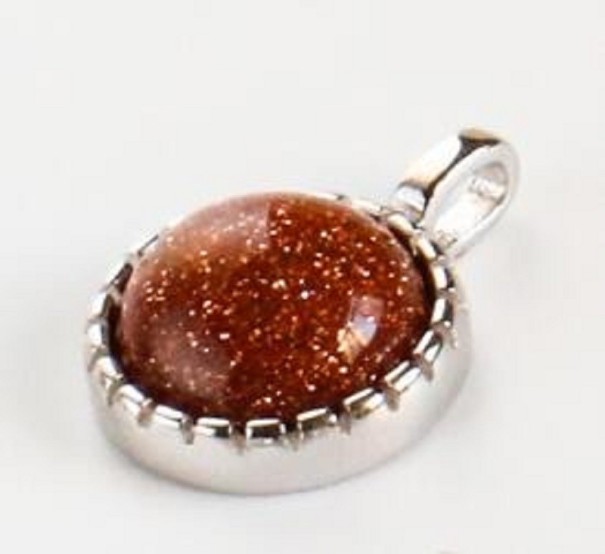 Pendente con pietra argento 3