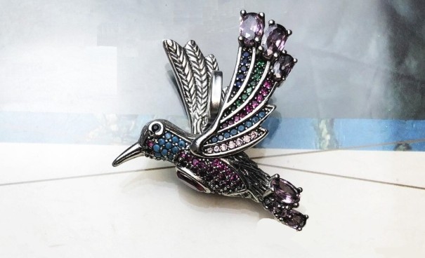 Pendente de colibri feminino D626 1