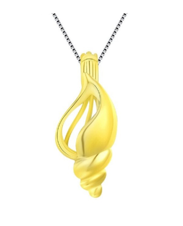 Pendente de concha para senhora dourado