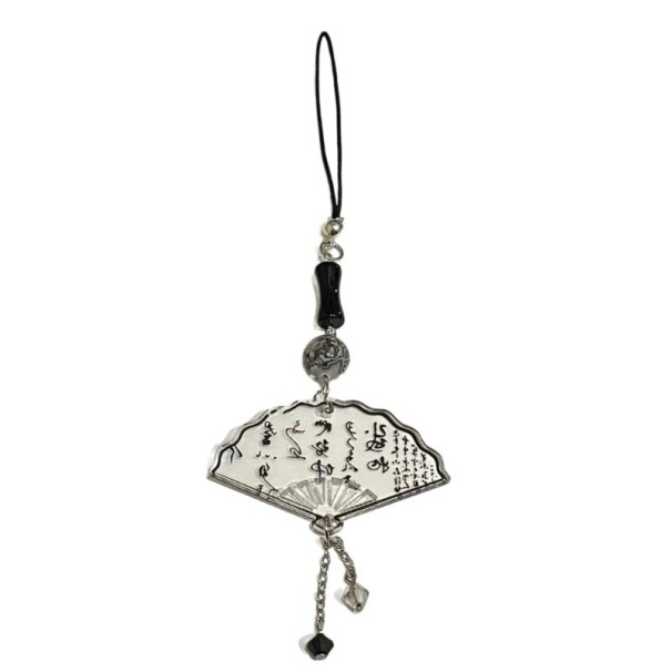 Pendente Decorativo Ventaglio Pendente per telefono catena per cellulare decorazione per borsa zaino decorazione sospesa elegante accessorio moda 1