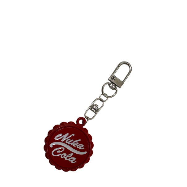 Pendente metálico multicolorido para chaves 4 x 9 cm Motivação de tampa de garrafa Chaveiro estiloso para mochila ou bolsa presente original vermelho