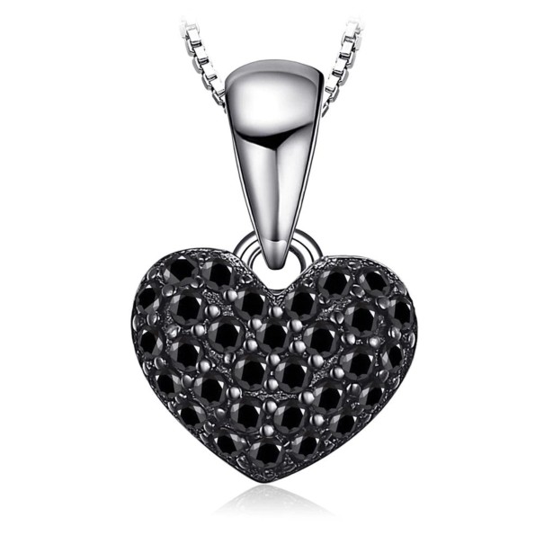 Pendentif cœur noir 1