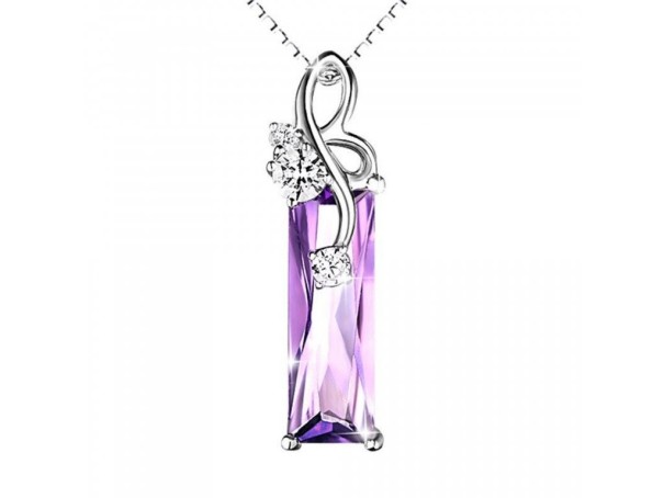 Pendentif pour femme avec améthyste 2