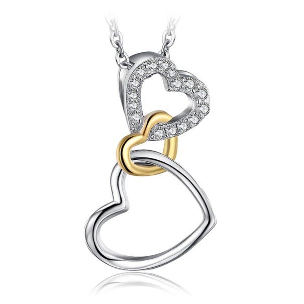 Pendentif triple cœur pour femme 1