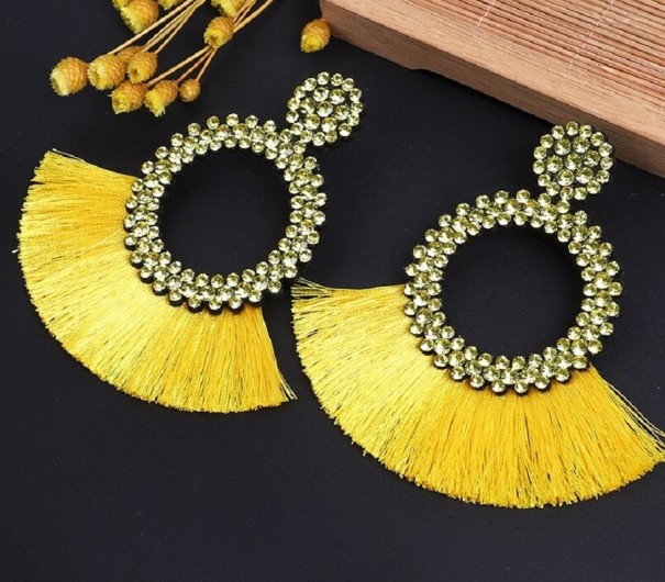 Pendientes colgantes con borlas para mujer G580 3