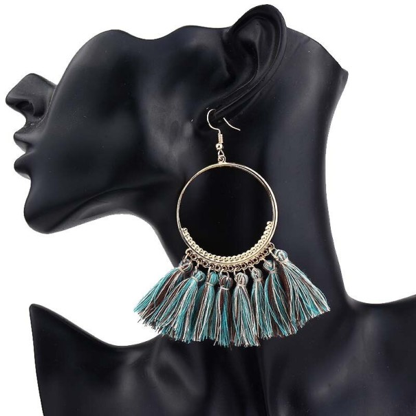 Pendientes colgantes con borlas para mujer G829 13