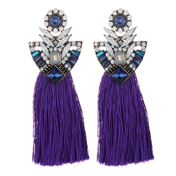 Pendientes colgantes con borlas para mujer G858 11