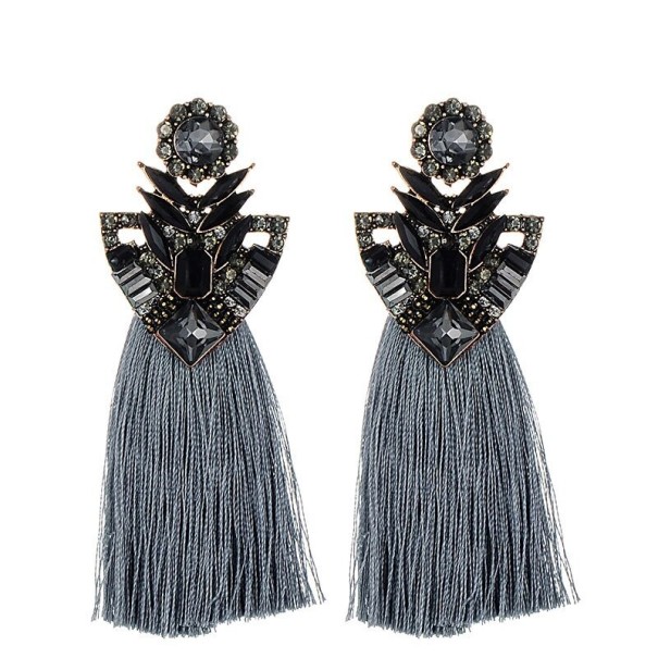 Pendientes colgantes con borlas para mujer G858 6
