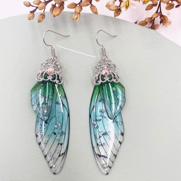 Pendientes colgantes de alas para mujer 19
