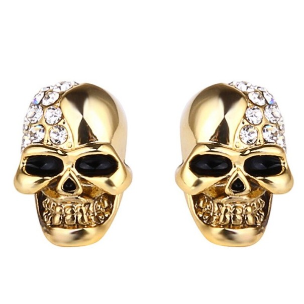 Pendientes colgantes de calavera G2566 dorado