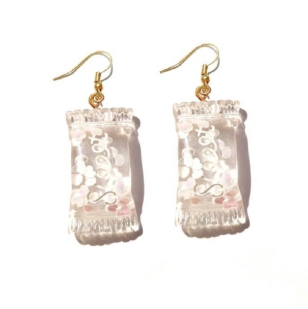 Pendientes colgantes de caramelo para mujer 2