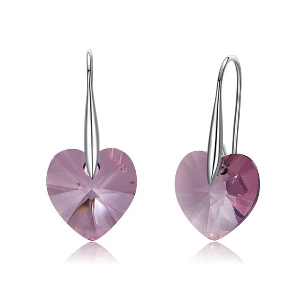 Pendientes colgantes de corazón para mujer A2835 2