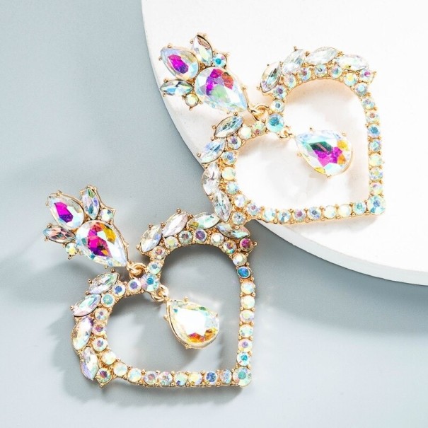 Pendientes colgantes de corazón para mujer G524 10