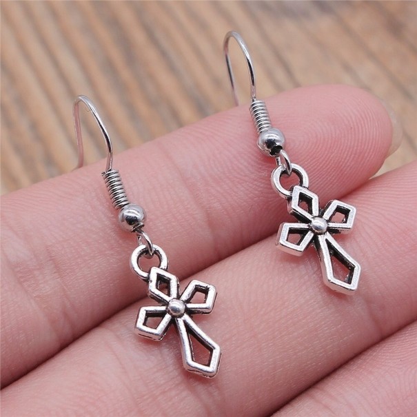 Pendientes colgantes de cruz para mujer G467 28