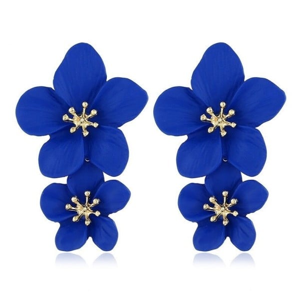 Pendientes colgantes de flores para mujer 9