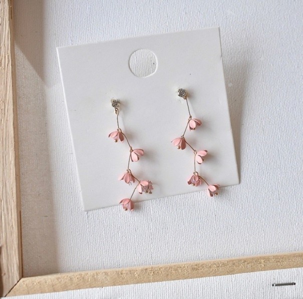 Pendientes colgantes de flores para mujer G1043 1