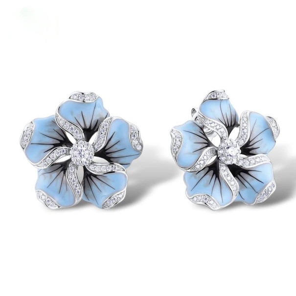 Pendientes colgantes de flores para mujer G1105 1