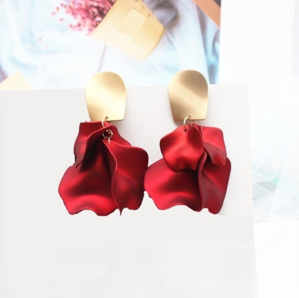 Pendientes colgantes de flores para mujer G484 1