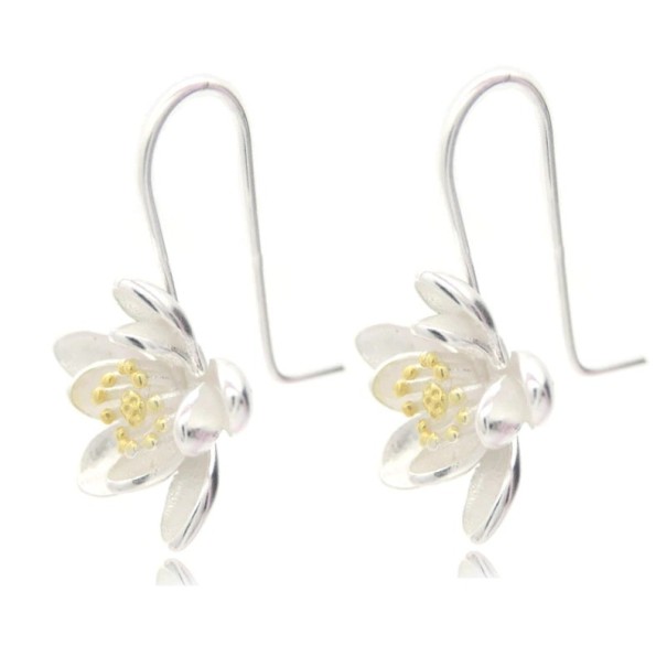 Pendientes colgantes de flores para mujer 1