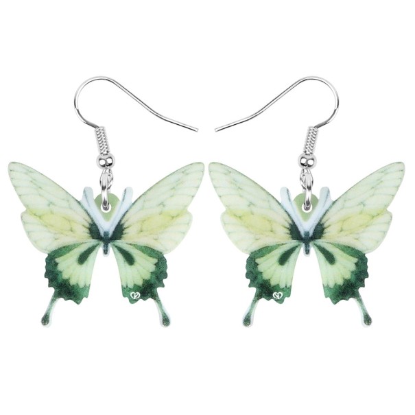 Pendientes colgantes de mariposa para mujer G855 1