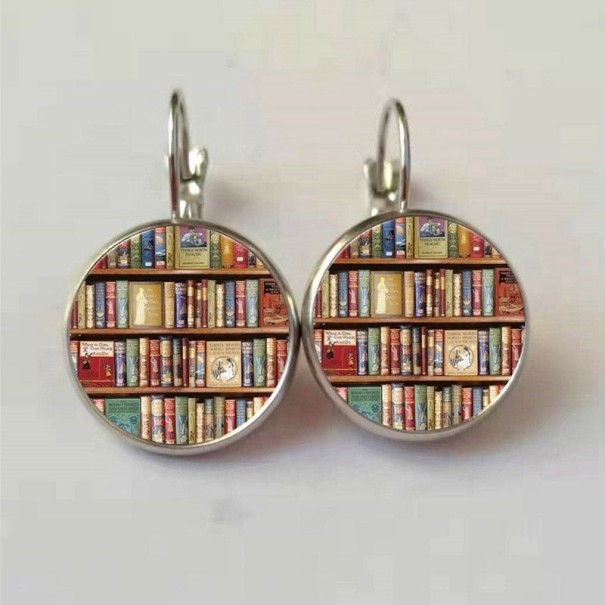 Pendientes colgantes de mujer C1059 plateado 1