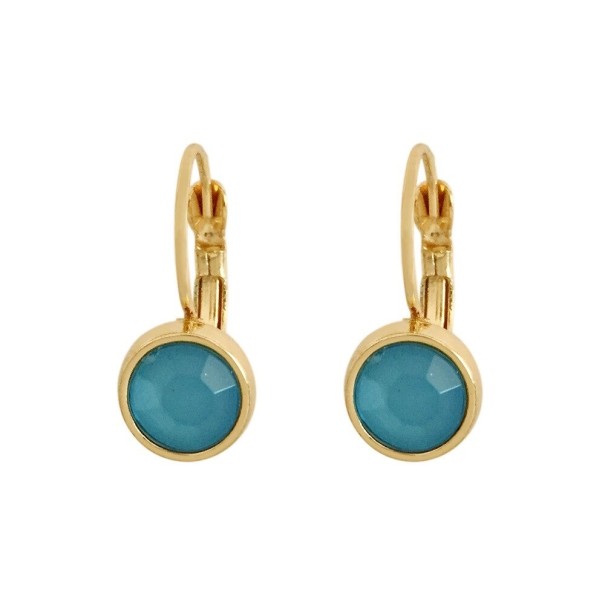 Pendientes colgantes de mujer C1068 azul