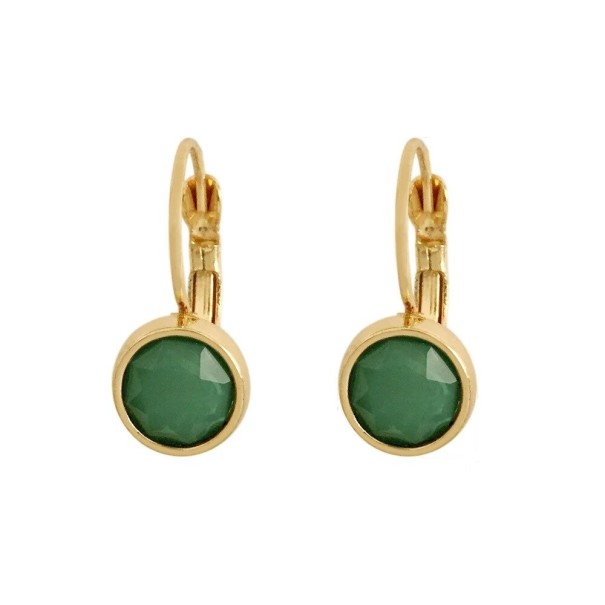Pendientes colgantes de mujer C1068 verde oscuro