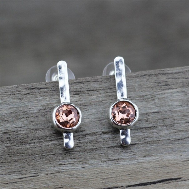 Pendientes colgantes de mujer con circonitas G1210 1