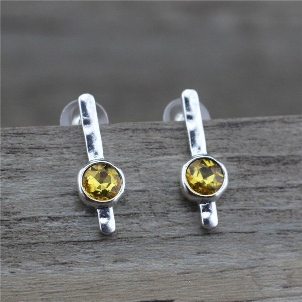Pendientes colgantes de mujer con circonitas G1210 3