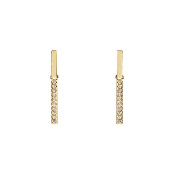 Pendientes colgantes de mujer con circonitas G1256 1