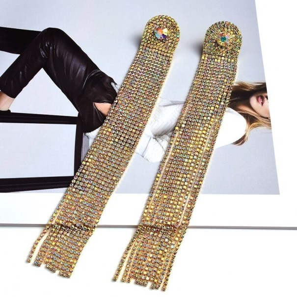 Pendientes colgantes de mujer con circonitas G1447 2