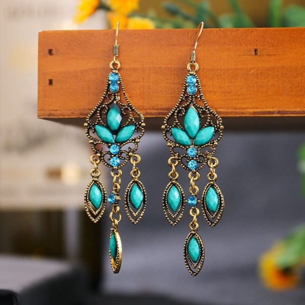 Pendientes colgantes de mujer con circonitas G555 14