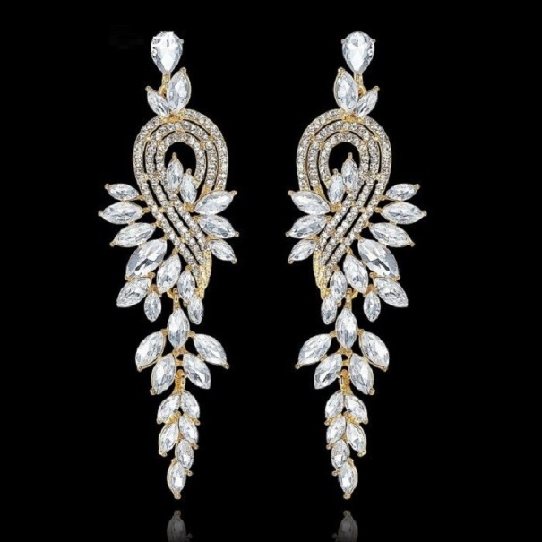 Pendientes colgantes de mujer con circonitas G617 4