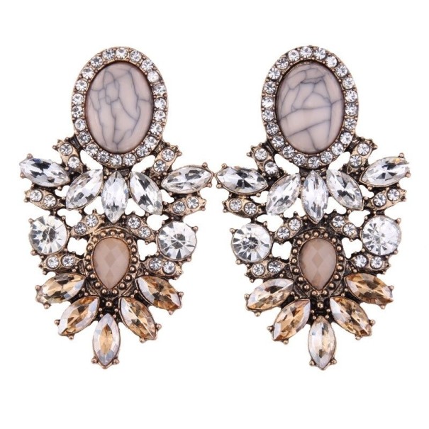 Pendientes colgantes de mujer con circonitas G639 52