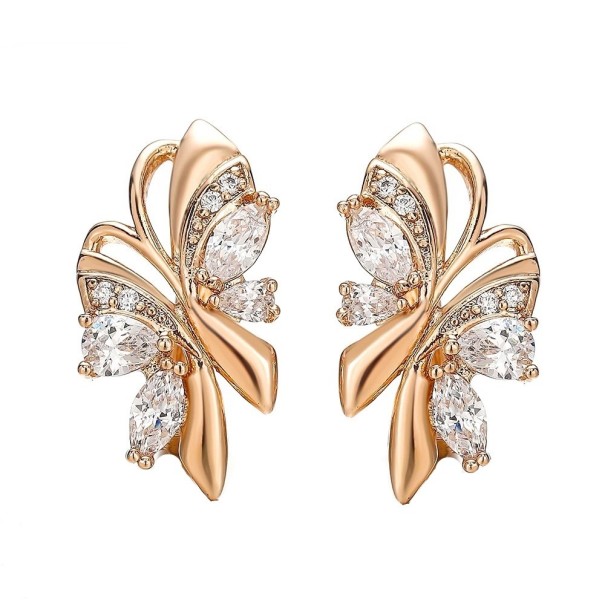 Pendientes colgantes de mujer con circonitas G682 blanco