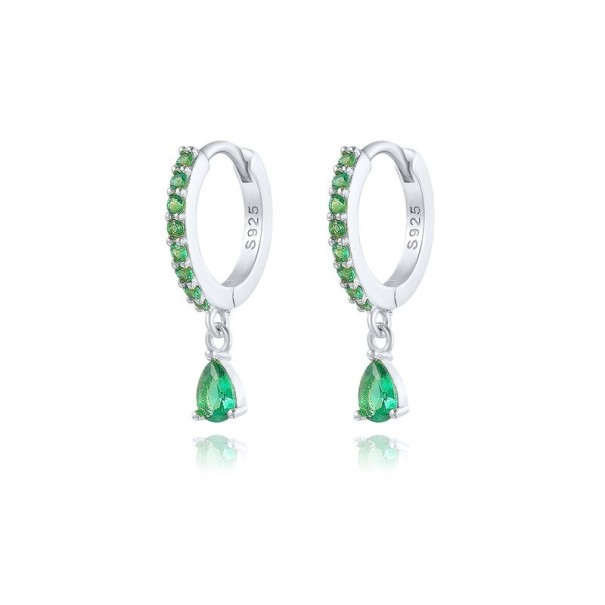 Pendientes colgantes de mujer con circonitas H743 13