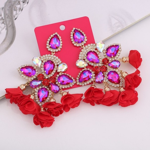 Pendientes colgantes de mujer con cristal G1239 25